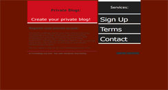 Desktop Screenshot of privateblogs.org