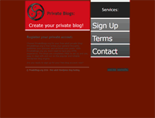 Tablet Screenshot of privateblogs.org
